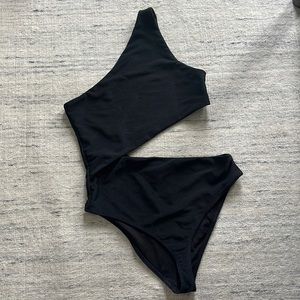 Beach Riot Celine One Piece in Black